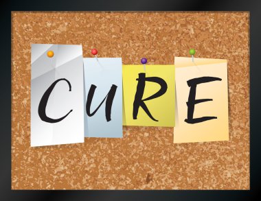 Cure Bulletin Board Theme Illustration clipart