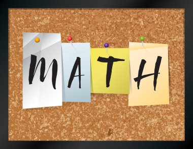 Matematik ilan panosu Tema illüstrasyon