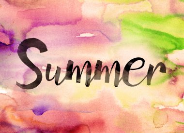 Yaz konsepti suluboya Tema