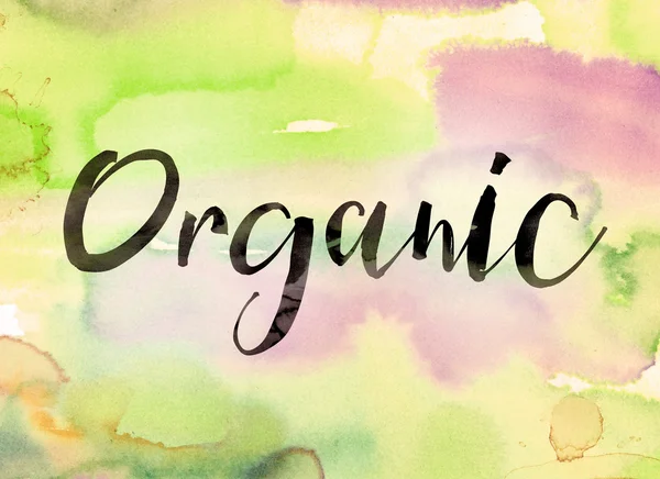 Conceito orgânico tema de aquarela — Fotografia de Stock