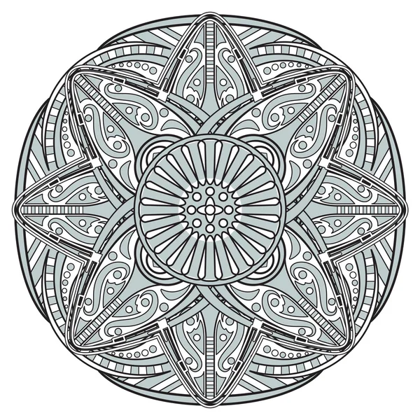 Illustrazione mandala decorativo — Vettoriale Stock