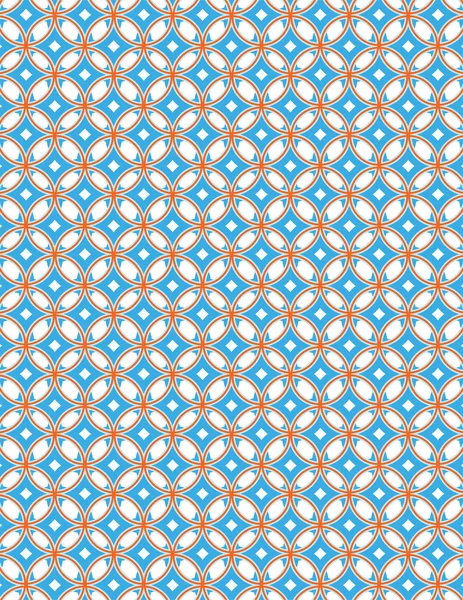 抽象的蓝色和橙色图案背景 — 图库矢量图片