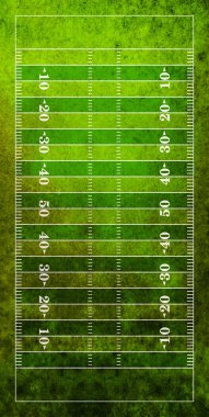 Aerial View of American Football Field clipart