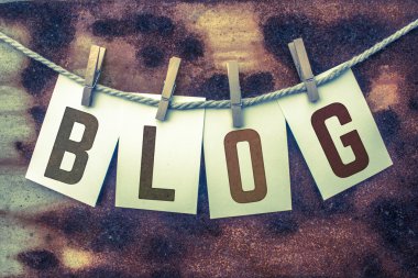 Blog kavram kartları ve pas tutturulmuş
