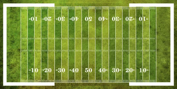 Vista aérea del campo de fútbol americano — Foto de Stock