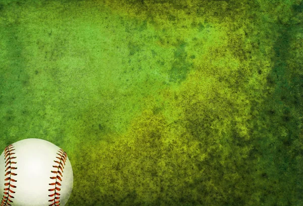 Textured Baseball Field Background with Ball — Stock Photo, Image