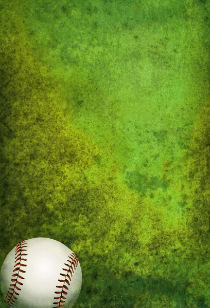 Textured Baseball Field Background with Ball — Stock Photo, Image