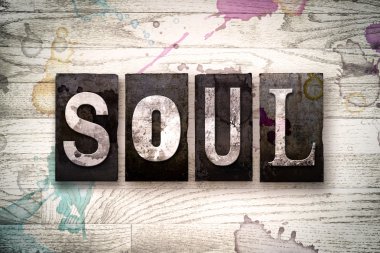 Ruh kavramı Metal Letterpress türü