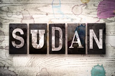 Sudan kavramı Metal Letterpress türü