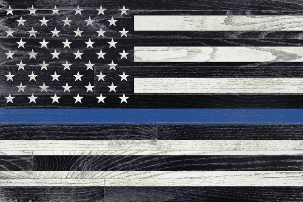 Law Enforcement Support Flag — Stock Photo, Image