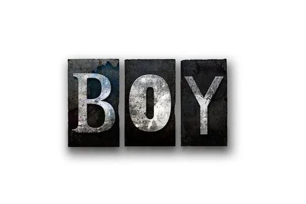 Boy Concept Tipo de tipografía aislada —  Fotos de Stock