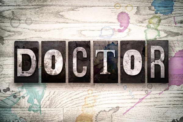 Doctor Concept Metal Tipo de tipografía — Foto de Stock