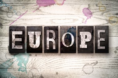Europe kavramı Metal Letterpress türü