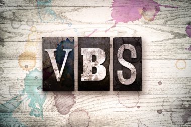 Vbs kavramı Metal Letterpress türü