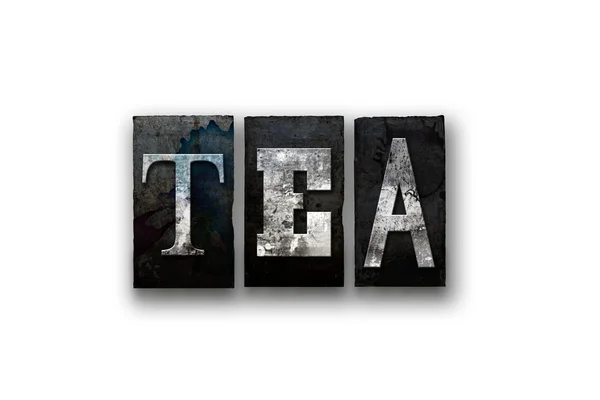 Concepto de té Tipo de tipografía aislada —  Fotos de Stock