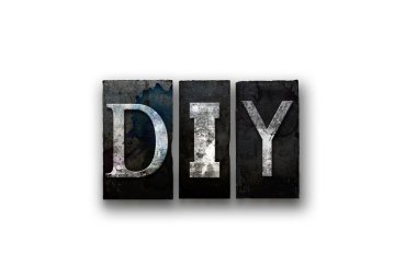Tipo türü izole DIY kavramı