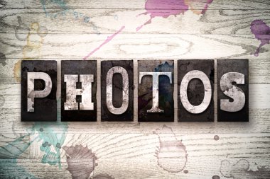 Fotoğraflar kavramı Metal Letterpress türü