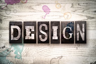 Tasarım kavramı Metal Letterpress türü