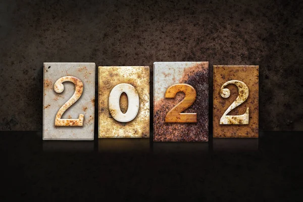 2022 Год Написан Старинными Букмекерами — стоковое фото