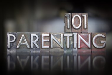 Parenting 101 Letterpress clipart