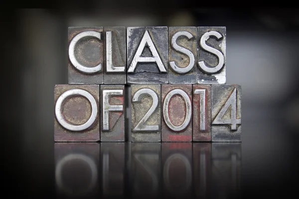 Class of 2014 Letterpress — Stock Photo, Image