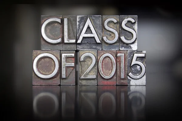 Class of 2015 Letterpress — Stock Photo, Image