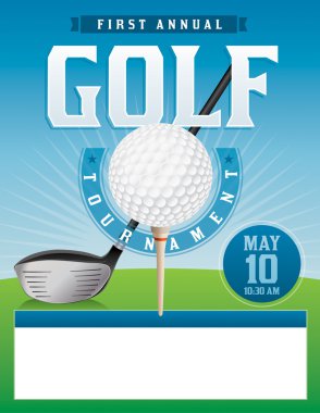 Golf Tournament Illustration clipart