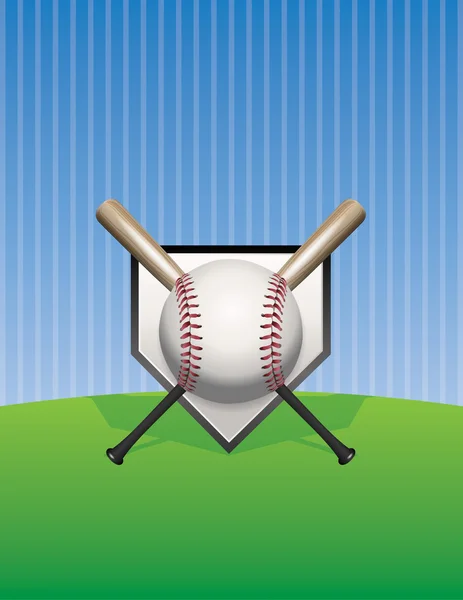 Baseball Hintergrund Illustration — Stockvektor