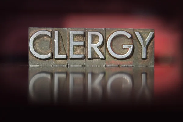 Clergy Letterpress — Stock Photo, Image