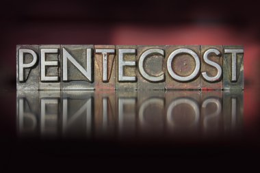 Pentecost Letterpress clipart