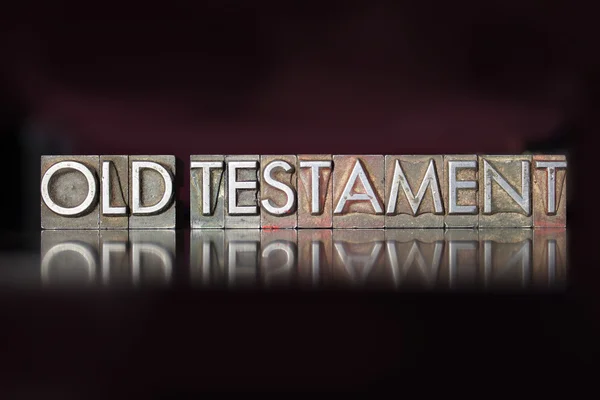 Old Testament Letterpress — Stock Photo, Image