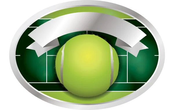 Tennis bal banner afbeelding — Stockvector