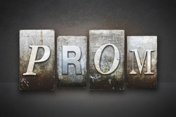 Prom Theme Letterpress — Stock Photo, Image