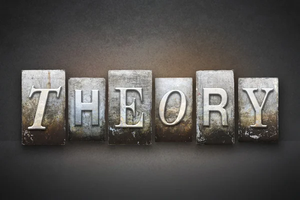 Theory Letterpress — Stock Photo, Image