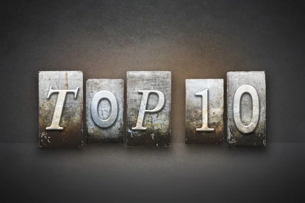 Top 10 boekdruk — Stockfoto