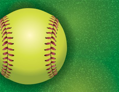 Softbol dokulu çim alan resimde üzerinde