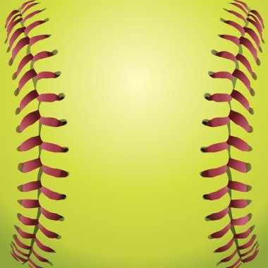 Softball Laces Closeup Background Illustration clipart