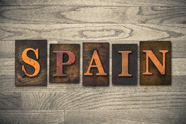 İspanya ahşap Letterpress kavramı