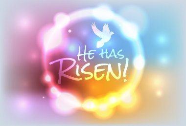 Christian Risen Easter illüstrasyon