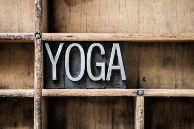 Yoga Letterpress türü çekmecede