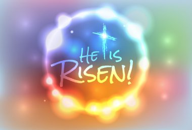 Christian Risen Easter illüstrasyon