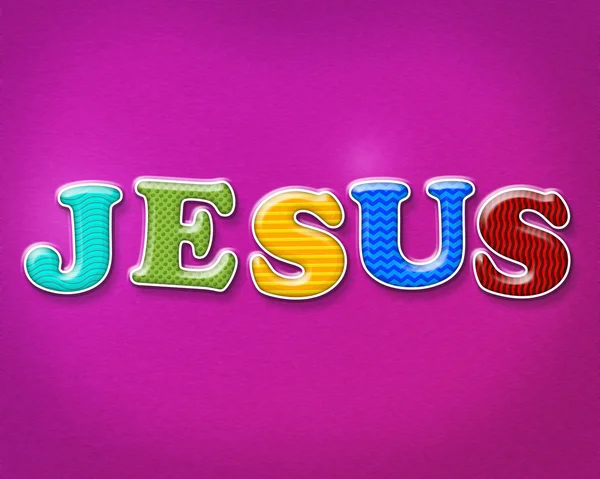 Colorful Jesus Theme — Stock Photo, Image