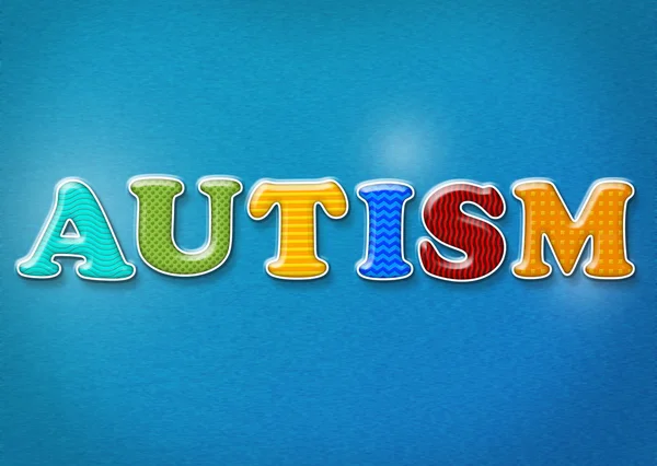 Färgglada Autism tema — Stockfoto