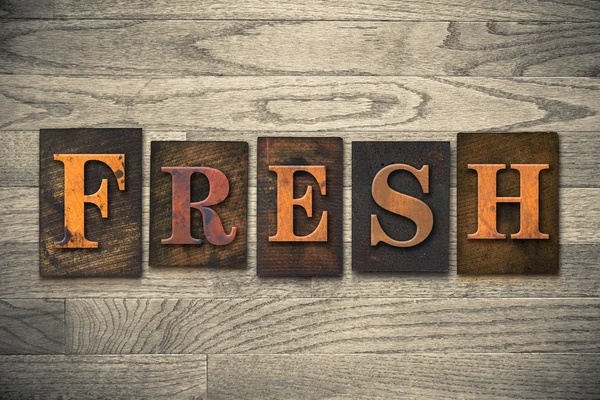 Fresh Wooden Letterpress Theme — Stock Photo, Image