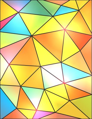 Renkli soyut geometrik üçgenler arka plan illüstrasyon