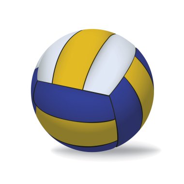 Volleyball Isolated on White Illustration clipart