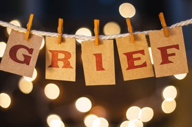 Kartları ve ışıklar keder kavramı kirpik