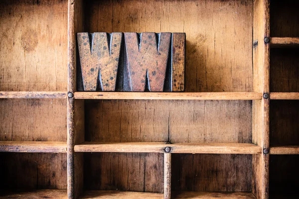 WWI Wooden Letterpress — стоковое фото