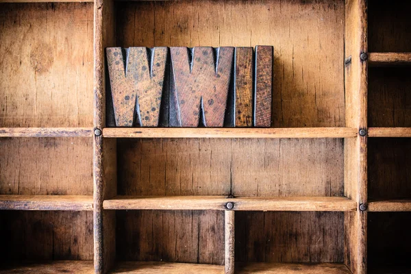 WWII Concept Wooden Letterpress Theme — Stock Photo, Image