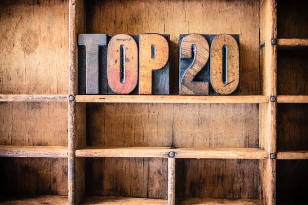 Top 20 Concept houten boekdruk thema — Stockfoto